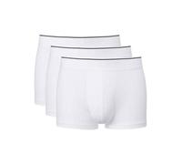 Boxershorts CALIDA "Pure & Style" Gr. M (50), 3 St., weiß Herren Unterhosen Herrenwäsche Boxer Brief im attraktiven 3er-Pack (94417327-M)