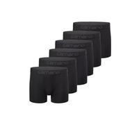Boxershorts CAMANO "Boxershort Men comfort BCI Cotton Boxershorts 6p in Box 6er Pack", Herren, Gr. M, schwarz, Obermaterial: 95% Baumwolle CO. 5% Elasthan EL., Unterhosen (16970129-M) schwarz