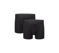 Boxershorts CAMANO "Boxershorts Unterhosen Herren elastischer Gummibund ohne", Herren, Gr. S, schwarz, 95% Baumwolle, 5% Elasthan, Unterhosen (79962560-S) schwarz