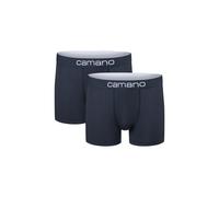 Camano Herren Boxershorts Unterhosen Herren elastischer Gummibund ohne Einschneiden Baumwolle Stretch hautfreundlich Atmungsaktiv 2er Pack XL Navy Blazer