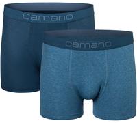 Boxershorts CAMANO "Boxershorts Unterhosen Herren elastischer Gummibund ohne" Gr. S, blau (blue mi) Herren Unterhosen (82152662-S) blue mi