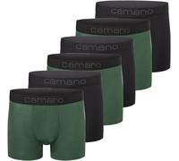 6er Pack camano Men comfort BCI cotton Boxershorts in Box 7910 - sycamore green S