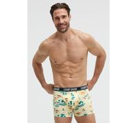 Boxershorts CAMP DAVID "Set:", Herren, Gr. 3XL, 2 Stk., lemon juice, new aqua, Material: 95% Baumwolle, 5% Elasthan, bedruckt, Unterhosen, mit All Over Print (69933331-XXXL) lemon juice, new aqua