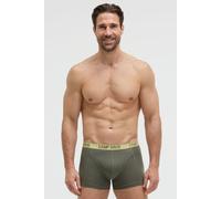Boxershorts CAMP DAVID "Set:", Herren, Gr. S, 2 Stk., grün (khaki, khaki), Material: 95% Baumwolle, 5% Elasthan, bedruckt, Unterhosen, mit All Over Print (90331351-S) khaki, khaki