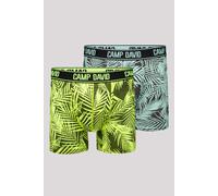 Boxershorts CAMP DAVID "Set:" Gr. XL, bunt (aqua, neon lime) Herren Unterhosen (90254349-XL) aqua, neon lime