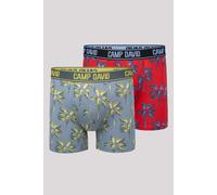 Boxershorts CAMP DAVID "Set:" Gr. XXL, bunt (surf grau, rot) Herren Unterhosen (44744716-XXL) surf grau, rot