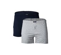 Boxershorts CECEBA "Boxershort Shorts 2er Pack", Herren, Gr. XL, grau, Obermaterial: 100% Baumwolle CO., Unterhosen (47494269-XL) grau