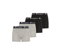 Boxershorts CHAMPION "4 pk Boxer", Herren, Gr. M, 4 Stk., oxgm, oxgm, nbk, nbk, ns, Obermaterial: 95% Baumwolle, 5% Elasthan, Unterhosen, 4er-Pack, für Erwachsene geeignet, aus Baumwolle und Elasthan