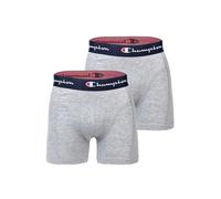 Champion Herren Retroshorts Core x2 – Hellgrau meliert – S – 2er-Pack