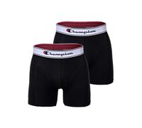 Boxershorts CHAMPION "Boxershort 2er Pack", Herren, Gr. S, schwarz, Obermaterial: 95% Baumwolle CO. 5% Elasthan EL., Unterhosen (43149641-S) schwarz