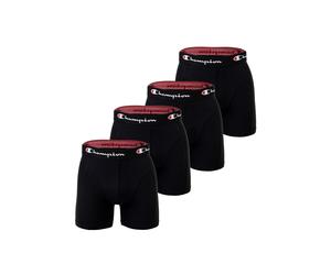 Boxershorts CHAMPION "Boxershort 4er Pack", Herren, Gr. M, schwarz, Obermaterial: 95% Baumwolle CO. 5% Elasthan EL., Unterhosen (33240063-M) schwarz