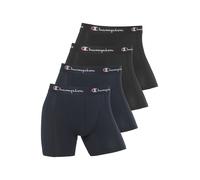 Champion Boxershorts 4er Pack, Baumwolle, Logobund, Marine/Schwarz, XXL