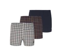 Boxershorts CHARLES COLBY "3er Pack Boxershorts LORD KERRIS", Herren, Gr. XXL, blau (dunkelblau gemustert), Obermaterial: 95% Baumwolle CO. 5% Elasthan EL., Unterhosen (35110168-XXL) dunkelblau gemust