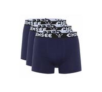 Boxershorts CHIEMSEE "Boxershort Boxer Briefs, Regular Fit 3P 3er Pack", Herren, Gr. L, blau (dunkelblau), Obermaterial: 95% Baumwolle CO. 5% Elasthan EL., Unterhosen (45595225-L) dunkelblau