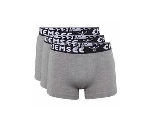 Boxershorts CHIEMSEE "Boxershort Boxer Briefs, Regular Fit 3P 3er Pack", Herren, Gr. XL, grau, Obermaterial: 95% Baumwolle CO. 5% Elasthan EL., Unterhosen (18442404-XL) grau