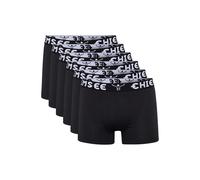 Boxershorts CHIEMSEE "Boxershort Boxer Briefs, Regular Fit 6P 6er Pack", Herren, Gr. XL, schwarz, Obermaterial: 95% Baumwolle CO. 5% Elasthan EL., Unterhosen (99147614-XL) schwarz
