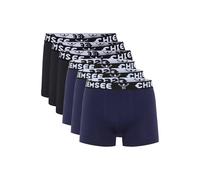 Boxershorts CHIEMSEE "Boxershort Boxer Briefs, Regular Fit 6P 6er Pack", Herren, Gr. XL, schwarz (schwarz, dunkelblau), Obermaterial: 95% Baumwolle CO. 5% Elasthan EL., Unterhosen (65942638-XL) schwar
