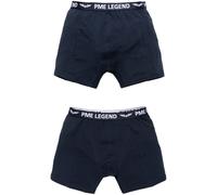 PME Legend Herren Boxershort Basic Cotton ELASTAN 2er Pack Schwarz Blau S-XXXL, Größe:XXL, Farbe:Dark Saphire 5287