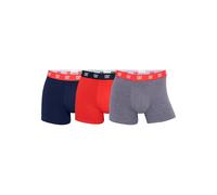 Boxershorts CR7 "Boxershort 3er Pack", Herren, Gr. XL, bunt (dunkelblau, rot, grau), Obermaterial: 95% Baumwolle CO. 5% Elasthan EL., Unterhosen (74058052-XL) dunkelblau, rot, grau