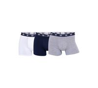 Boxershorts CR7 "Boxershort 3er Pack", Herren, Gr. XL, bunt (weiß, grau, dunkelblau), Obermaterial: 95% Baumwolle CO. 5% Elasthan EL., Unterhosen (31407740-XL) weiß, grau, dunkelblau