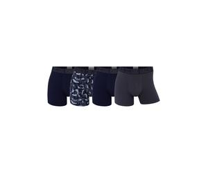 Boxershorts CR7 "Boxershort 4er Pack", Herren, Gr. XXL, bunt (blau, grau), Obermaterial: 95% Baumwolle CO. 5% Elasthan EL., Unterhosen (30172416-XXL) blau, grau