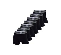 CR7 Herren Boxershorts, 7er Pack - Trunks, Cotton Stretch, Logobund Schwarz/Grün 2XL