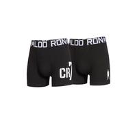 Boxershorts CR7 "Boxershort CR7 Boys Trunk 2-pack 2er Pack", Jungen, Gr. 122-134, schwarz, Obermaterial: 95% Baumwolle CO. 5% Elasthan EL., Unterhosen (89340869-122) schwarz