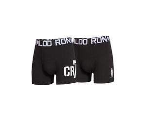 Boxershorts CR7 "Boxershort CR7 Boys Trunk 2-pack 2er Pack", Jungen, Gr. 122-134, schwarz, Obermaterial: 95% Baumwolle CO. 5% Elasthan EL., Unterhosen (89340869-122) schwarz