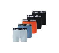 Boxershorts ELLESSE "Boxershort EMARIO Jungen Shorts 5P 5er Pack", Kinder, Gr. 152-158, bunt (schwarz, orange, blau), Obermaterial: 95% Polyester PES. 5% Elasthan EL., Unterhosen (44132502-152) schwar