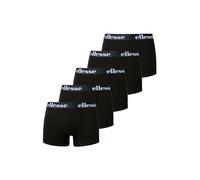 ellesse Herren Boxershorts, 5er Pack - NURRA, Trunks, Logobund, einfarbig Schwarz / L L Schwarz