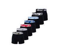 ellesse Herren Boxer Shorts, 7er Pack - Yema 7 Pack Boxer Shorts, Logo, Cotton Stretch Schwarz/Blau/Rot/Grau / S S Mehrfarbig