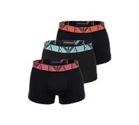 Boxershorts EMPORIO ARMANI "Boxershort BOLD MONOGRAM 3er Pack", Herren, Gr. M, schwarz, Obermaterial: 95% Baumwolle CO. 5% Elasthan EL., Unterhosen (72479168-M) schwarz