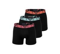 Boxershorts EMPORIO ARMANI "Boxershort BOLD MONOGRAM 3er Pack", Herren, Gr. XL, schwarz, Obermaterial: 95% Baumwolle CO. 5% Elasthan EL., Unterhosen (57934648-XL) schwarz