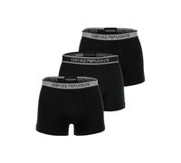 Boxershorts EMPORIO ARMANI "Boxershort CORE LOGOBAND 3er Pack", Herren, Gr. L, schwarz (schwarz2), Obermaterial: 95% Baumwolle CO. 5% Elasthan EL., Unterhosen (18641065-L) schwarz2