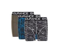 Boxershorts ENDURANCE "Olpino", Jungen, Gr. 128/140, 3 Stk., blau (blau, grau), 95% Baumwolle, 5% Elasthan, mehrfarbig, Unterhosen, mit buntem Design-Mix (47427666-128) blau, grau