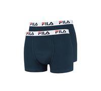 Boxershorts FILA "Boxershort 2er Pack", Herren, Gr. L, blau (marineblau), Obermaterial: 95% Baumwolle CO. 5% Elasthan EL., Unterhosen (53041261-L) marineblau
