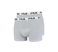 Boxershorts FILA "Boxershort 2er Pack", Herren, Gr. S, grau (hellgrau), Obermaterial: 95% Baumwolle CO. 5% Elasthan EL., Unterhosen (56997217-S) hellgrau