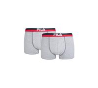 FILA Herren Boxershorts Urban – Logobund, Cotton Stretch, einfarbig – 2er Pack