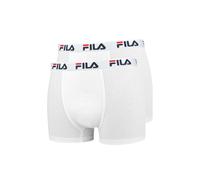 Boxershorts FILA "Boxershort 2er Pack", Herren, Gr. XL, weiß, Obermaterial: 95% Baumwolle CO. 5% Elasthan EL., Unterhosen (36568620-XL) weiß