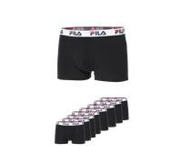 Boxershorts FILA "MAN BOXER SHORTS", Herren, Gr. M, schwarz, Obermaterial: 95% Baumwolle, 5% Elasthan, unifarben, körpernah, Unterhosen, mit ergonomischem Schnitt (83896441-M) schwarz