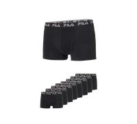 Boxershorts FILA "MAN BOXER SHORTS", Herren, Gr. XXL, schwarz, Obermaterial: 95% Baumwolle, 5% Elasthan, unifarben, körpernah, Unterhosen, mit ergonomischem Schnitt (98206009-XXL) schwarz