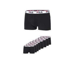 Boxershorts FILA "MAN BOXER SHORTS", Herren, Gr. XXL, schwarz, Obermaterial: 95% Baumwolle, 5% Elasthan, unifarben, körpernah, Unterhosen, mit ergonomischem Schnitt (83896441-XXL) schwarz