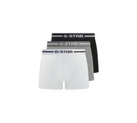 G-STAR Herren Boxershorts, 3er Pack - ACRE, Trunks, Cotton Stretch Weiß/Grau/Schwarz M