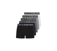 Boxershorts G-STAR "HEMLOCK, 5 PACK TRUNKS", Herren, Gr. XL, 5 Stk., schwarz, hellweiß, grau marl, dunkelgrau marl, navy, Jersey, Obermaterial: 95% Baumwolle, 5% Elasthan, unifarben, eng, Unterhosen,