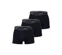 Boxershorts GANT "Boxershort 3er Pack", Herren, Gr. 3XL, schwarz, Obermaterial: 95% Baumwolle CO. 5% Elasthan EL., Unterhosen (79907722-XXXL) schwarz