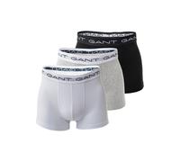GANT Herren Boxershorts Trunks 3er-Pack Grau Einfarbig