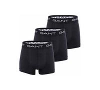 Boxershorts GANT "Boxershort 3er Pack", Jungen, Gr. 134-140, schwarz, Obermaterial: 95% Baumwolle CO. 5% Elasthan EL., Unterhosen (38739440-134) schwarz
