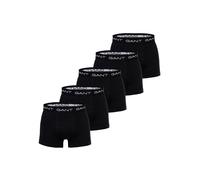 Boxershorts GANT "Boxershort 5er Pack", Herren, Gr. XXL, schwarz, Obermaterial: 95% Baumwolle CO. 5% Elasthan EL., Unterhosen (92421523-XXL) schwarz