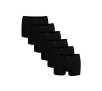 Boxershorts GÖTZBURG "Boxershort 6er Pack", Herren, Gr. M, schwarz, Obermaterial: 95% Baumwolle CO. 5% Elasthan EL., Unterhosen (28916527-M) schwarz