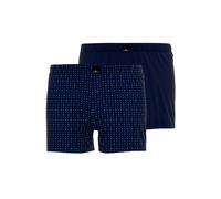GÖTZBURG Herren Boxershort blau bedruckt 2er Pack 5